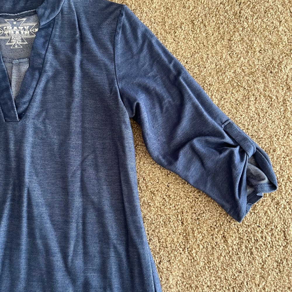 Blue tunic top - Picture 2 of 4